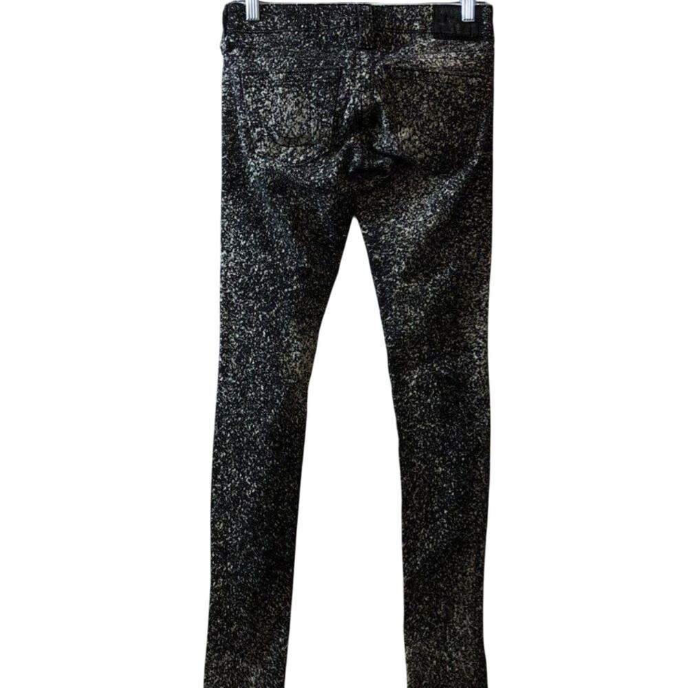 Size 25x32 Women True Religion Black And White Pants - Picture 2 of 3